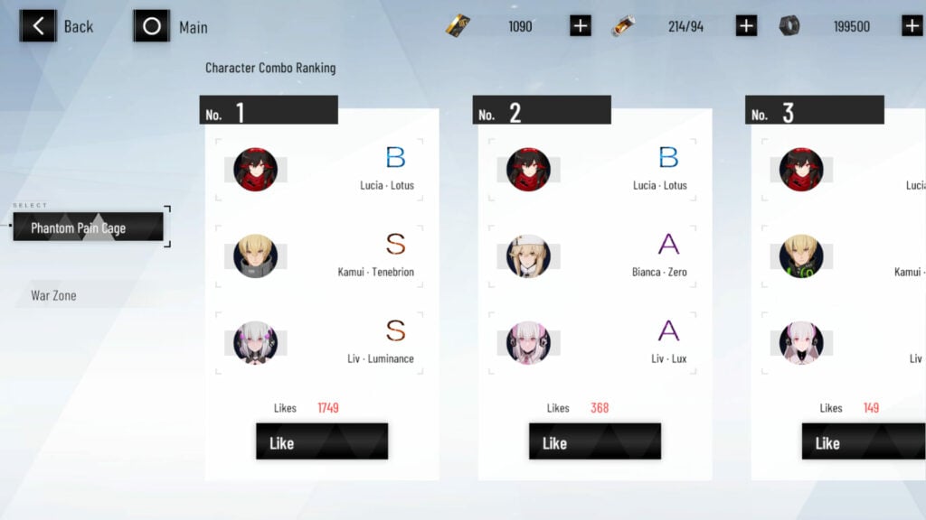 phantom cage team recommendation