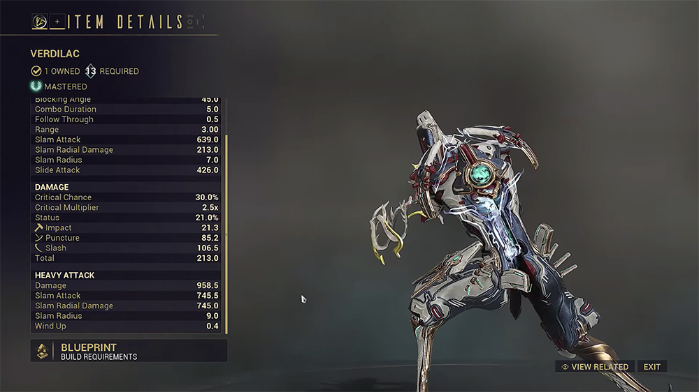 Warframe: Verdilac