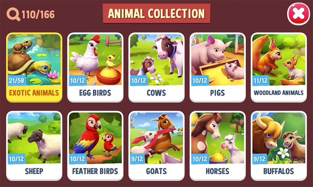 animal collection exotic animals farmville 3