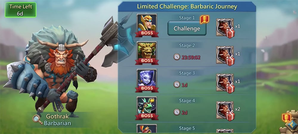 barbaric journey lords mobile