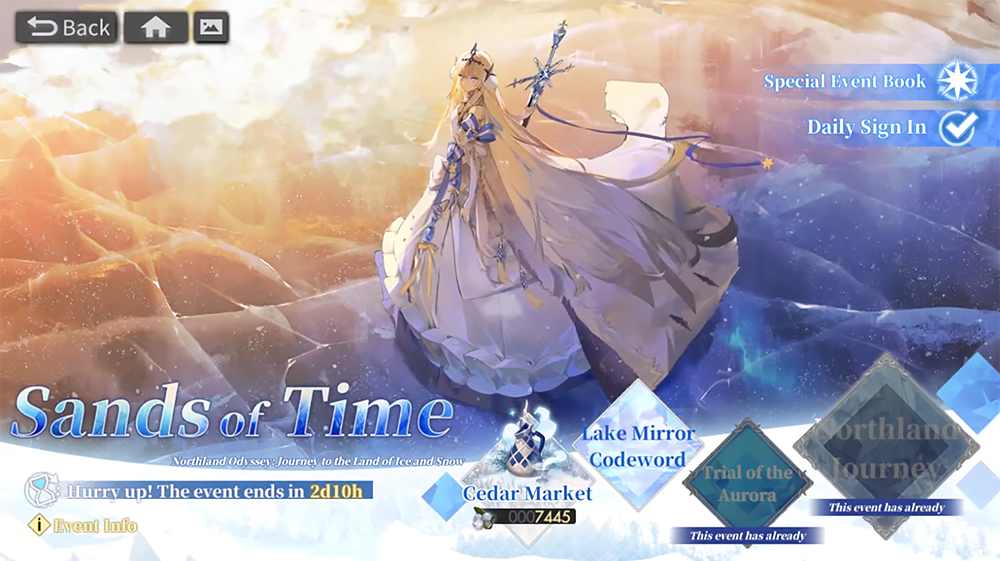 Alchemy Stars sands of time