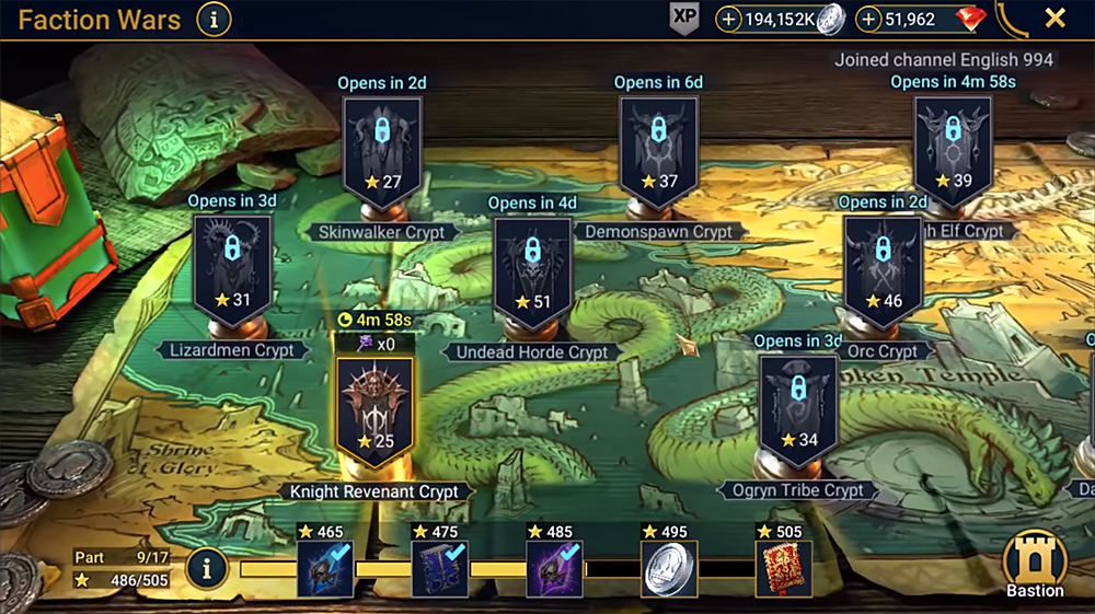 RAID- Shadow Legends faction wars