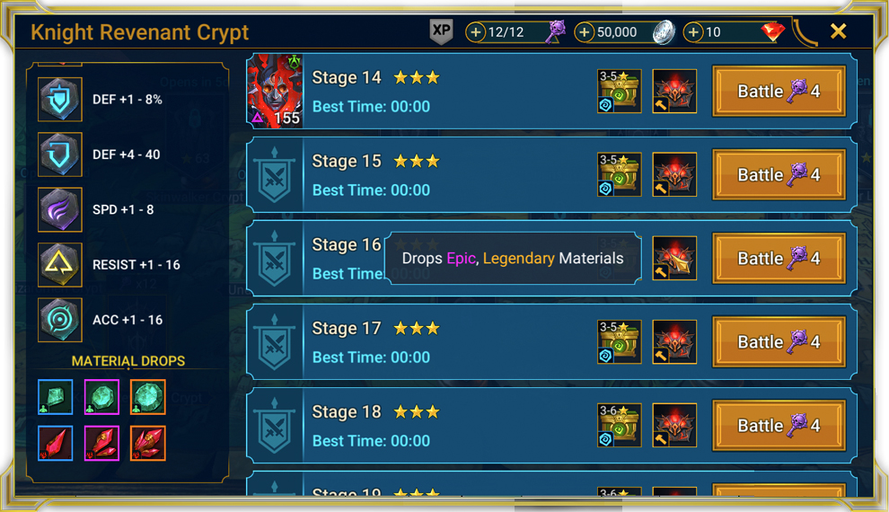 RAID- Shadow Legends knight revevnant crypt