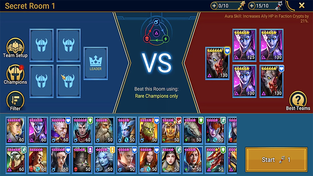 Raid- Shadow Legends secret room