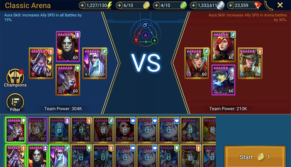 classic arena Raid- Shadow Legends