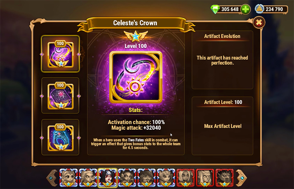 hero wars celeste crown