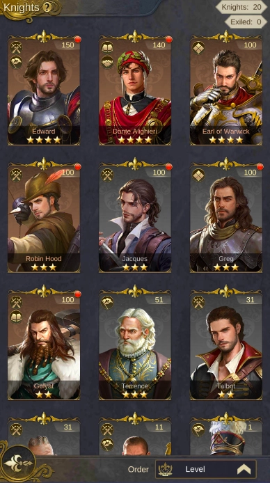 Kings Choice knights