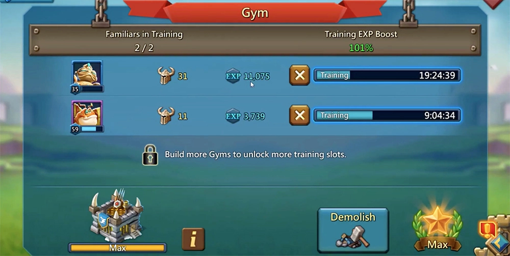 lords mobile gym