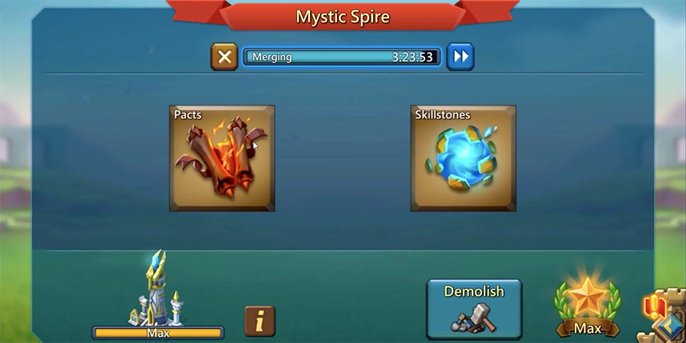 lords mobile mystic spire
