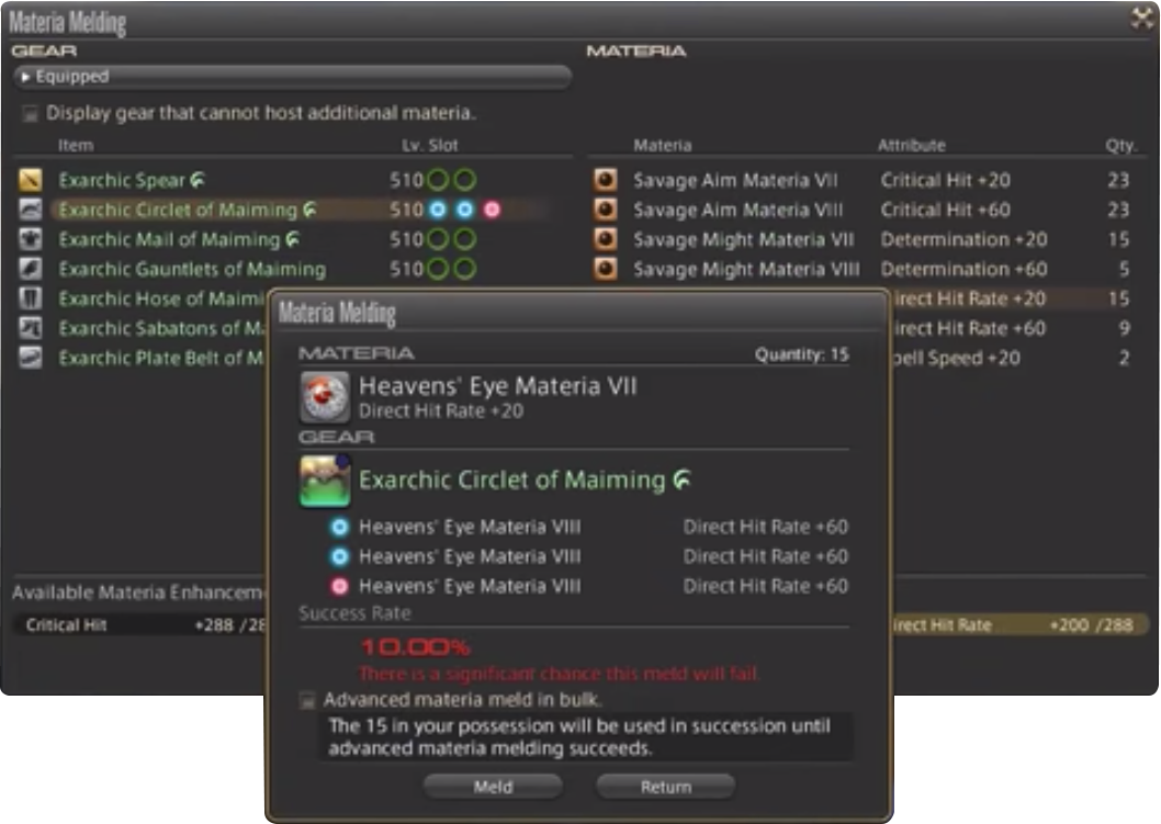 FFXIV: Exarchic gear