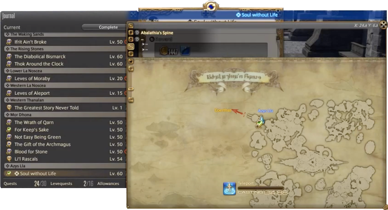 Soul without Life ffxiv map