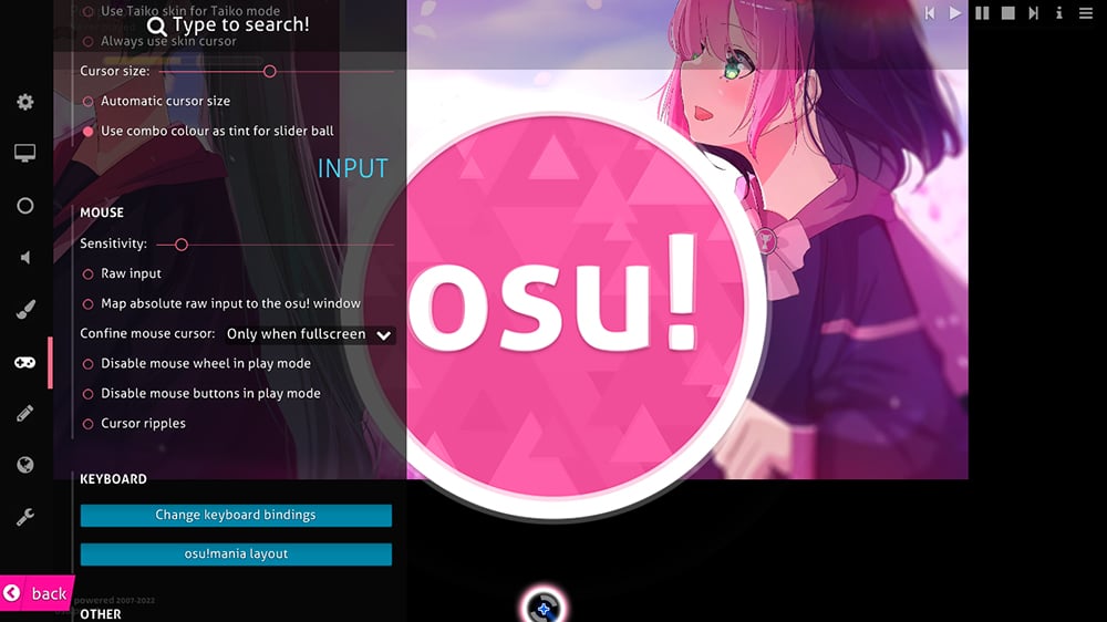 osu input