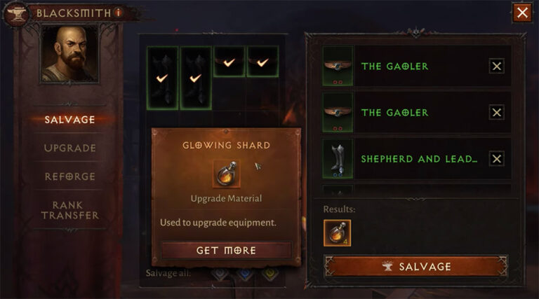 Diablo Immortal: Glowing Shards