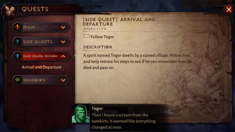 Diablo Immortal: Arrival and Departure