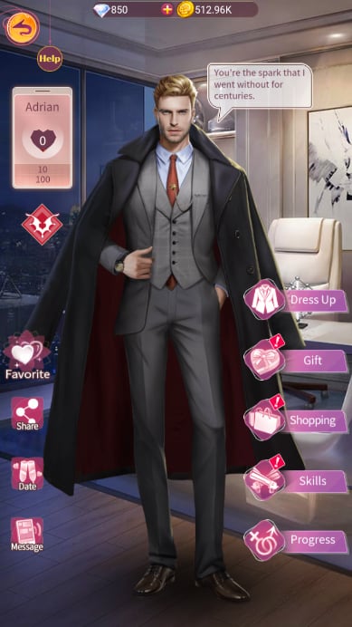 Immortal Diaries: Adrian dates