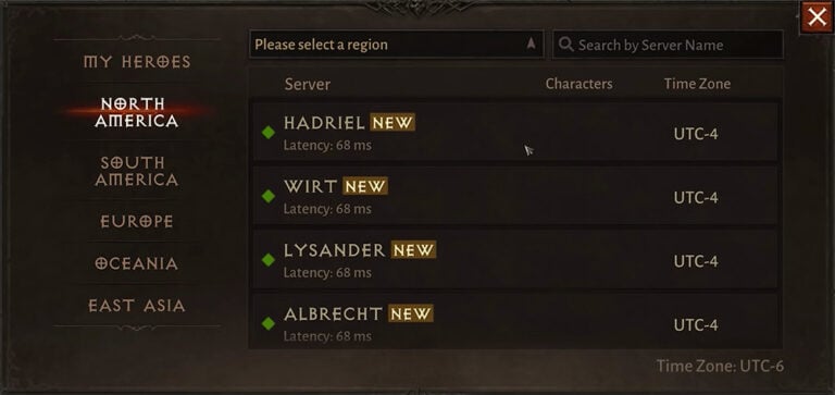 Are Diablo Immortal characters server-locked?