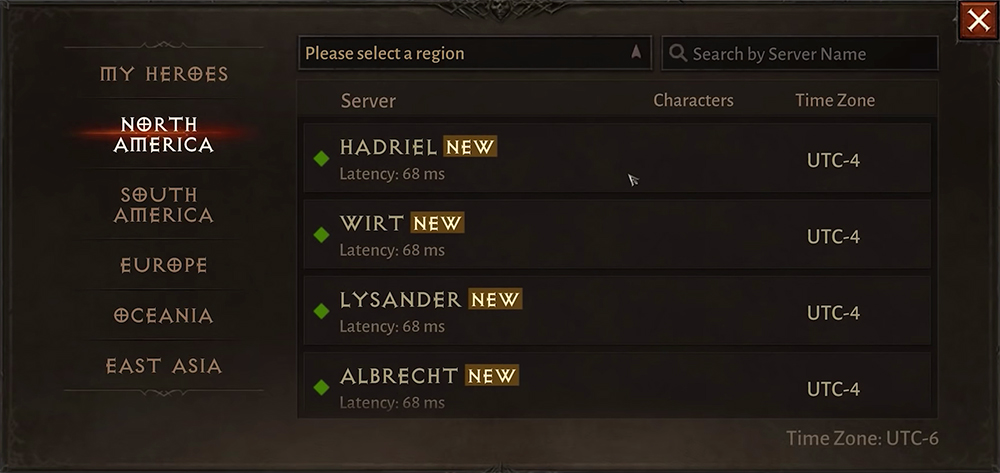 Are Diablo Immortal characters server-locked?