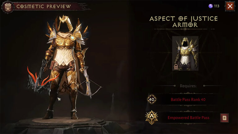 Diablo Immortal: Aspect of Justice