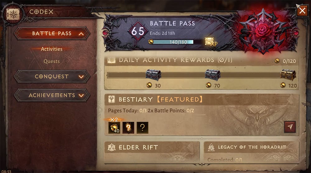 Diablo Immortal: August Battle Pass