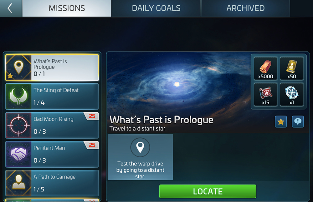 Star Trek Fleet Command: What’s Past is Prologue mission