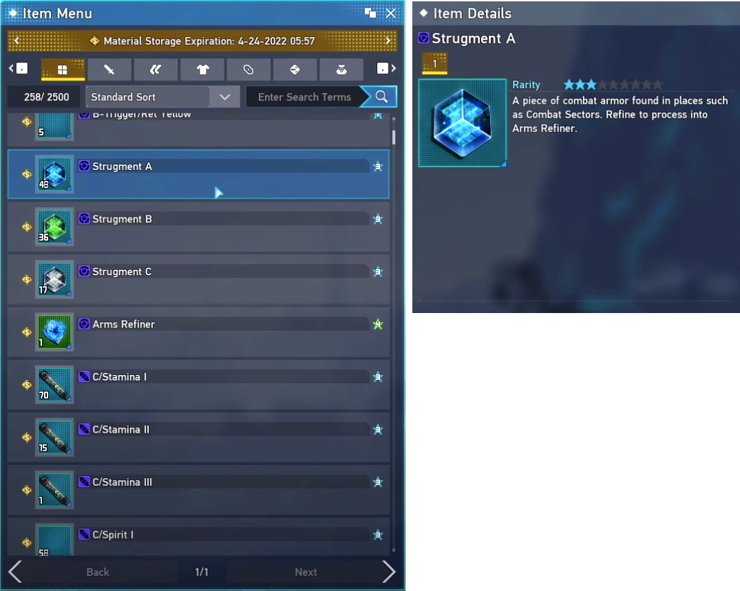 PSO2 NGS: Arms Refiner