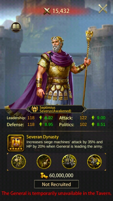 Evony: Septimius Severus