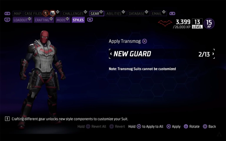 Gotham Knights: How to unlock transmogs
