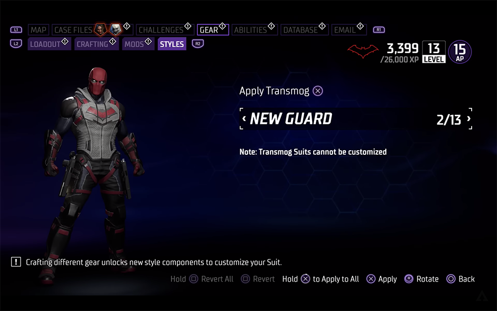 Gotham Knights: How to unlock transmogs