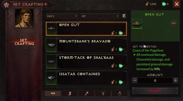 Diablo Immortal: Set crafting