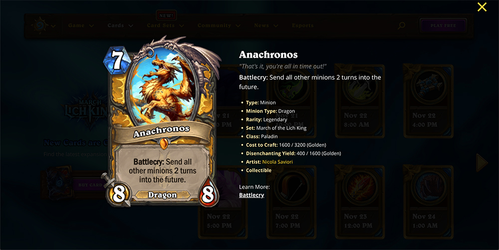 Hearthstone: Anachronos