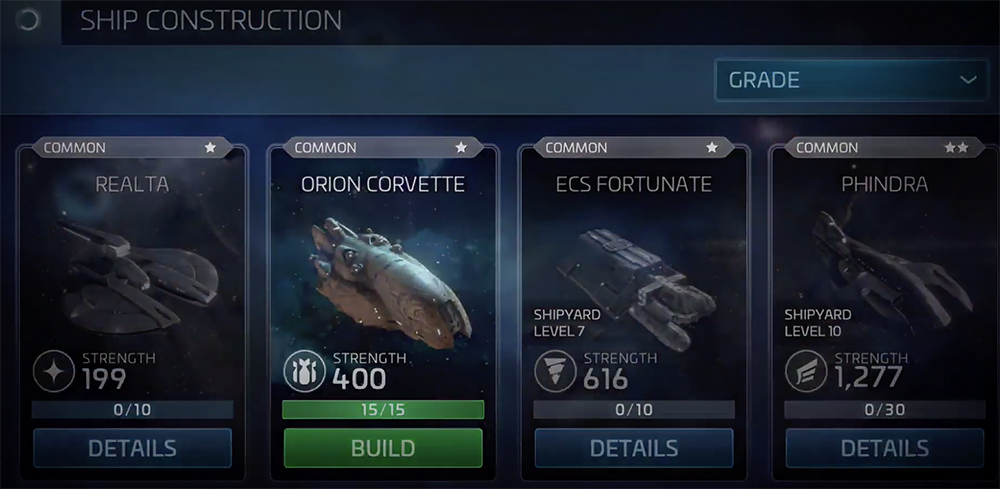 STFC: Orion Corvette Research