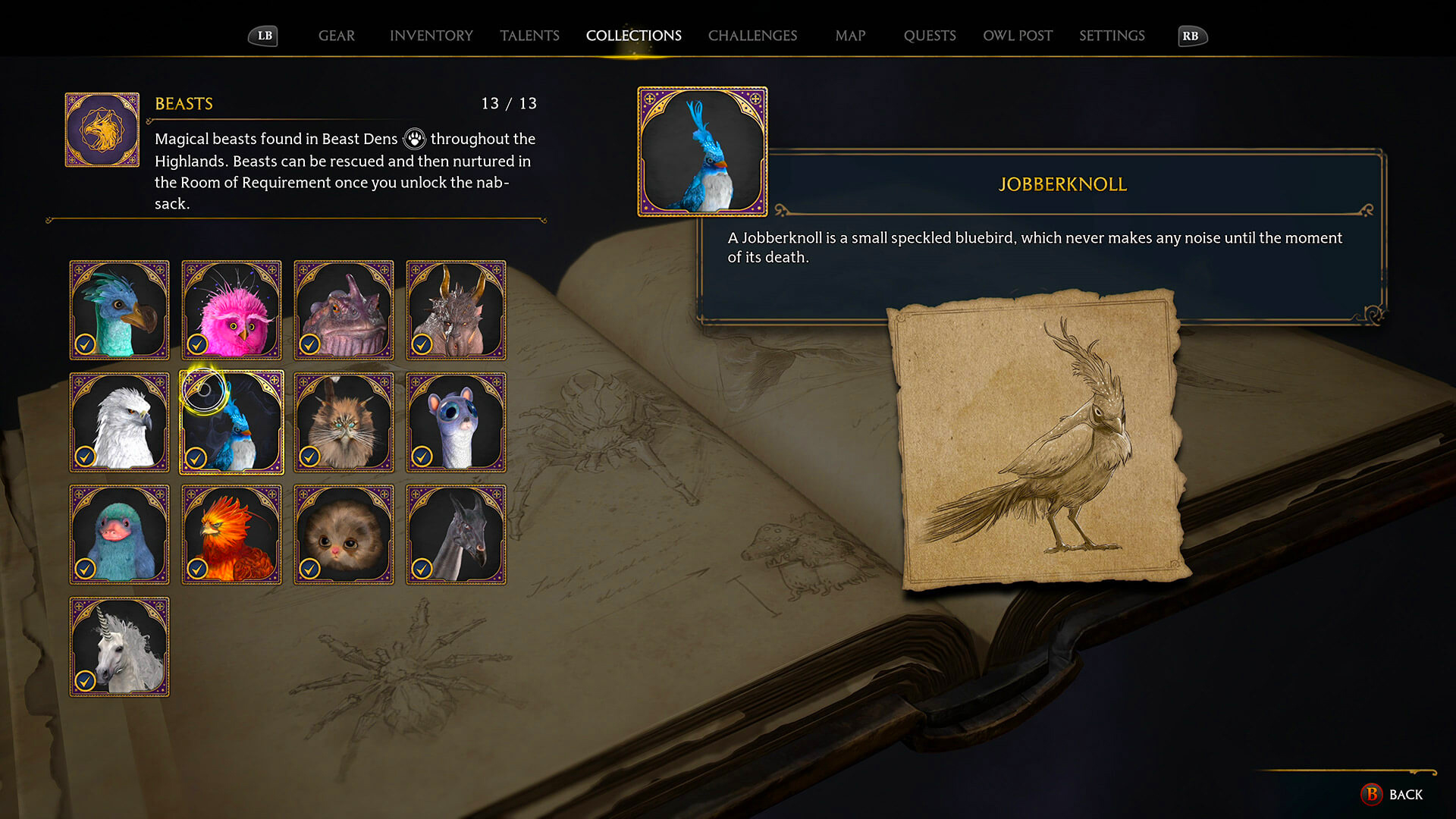 Hogwarts Legacy: A full list of all 13 beasts and their den locations