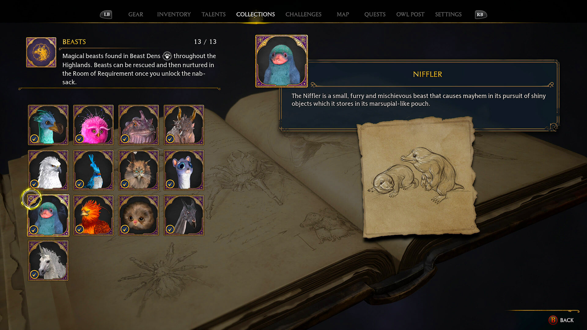 Hogwarts Legacy: A full list of all 13 beasts and their den locations