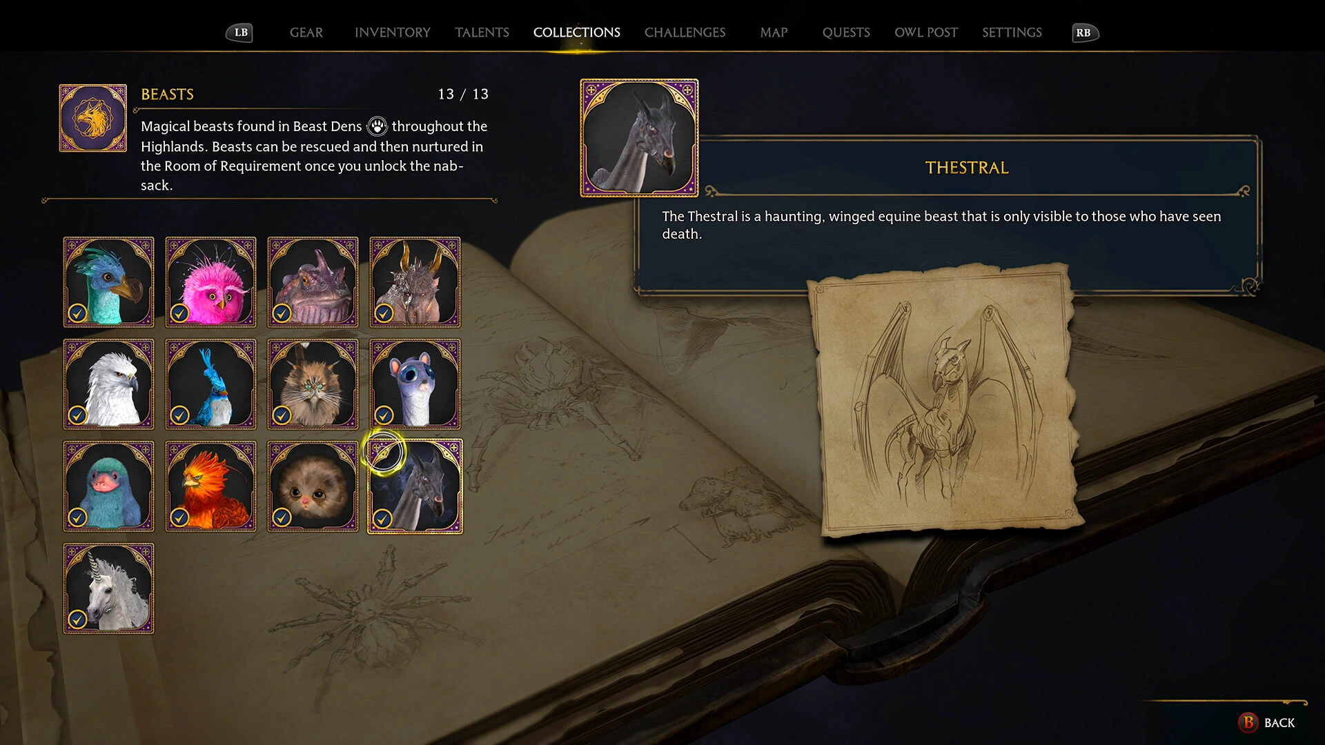 Hogwarts Legacy: A full list of all 13 beasts and their den locations