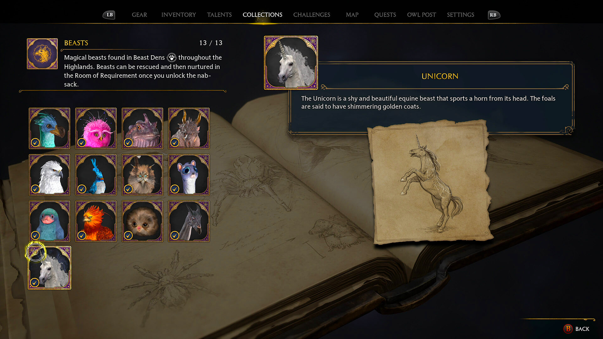Hogwarts Legacy: A full list of all 13 beasts and their den locations