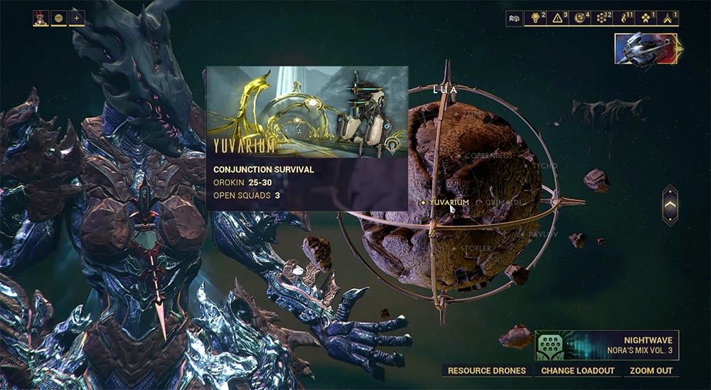 Warframe: Yuvarium loot table