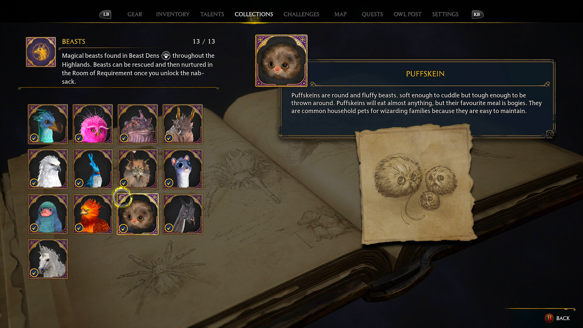 Hogwarts Legacy: A full list of all 13 beasts and their den locations
