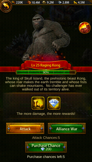 Evony: Raging Kong
