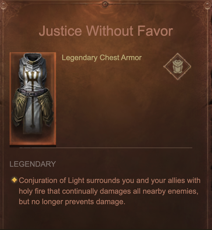 Diablo Immortal: Justice without Favor