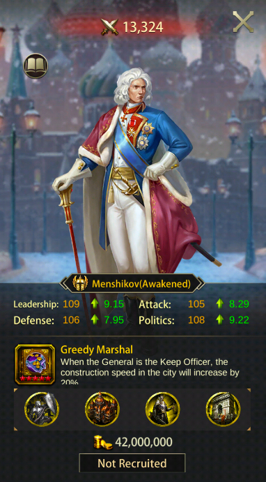 Evony: Menshikov