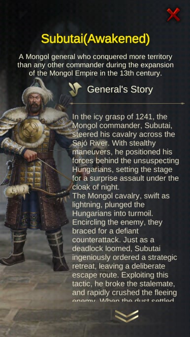 Evony: General Subutai