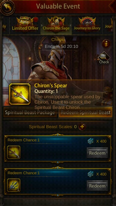 Evony: Chiron Spear