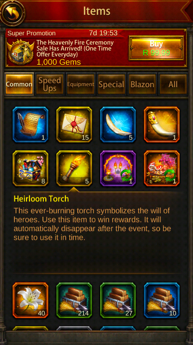 Evony: Heirloom Torch