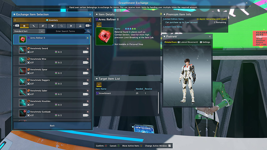 PSO2 NGS: Growthment