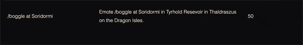WoW: Boggle at Soridormi