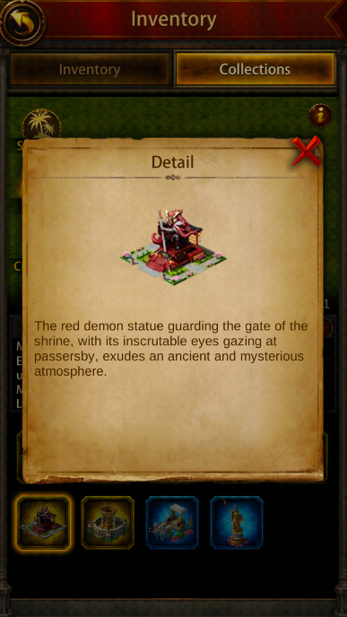 Evony: Red Demon Statue