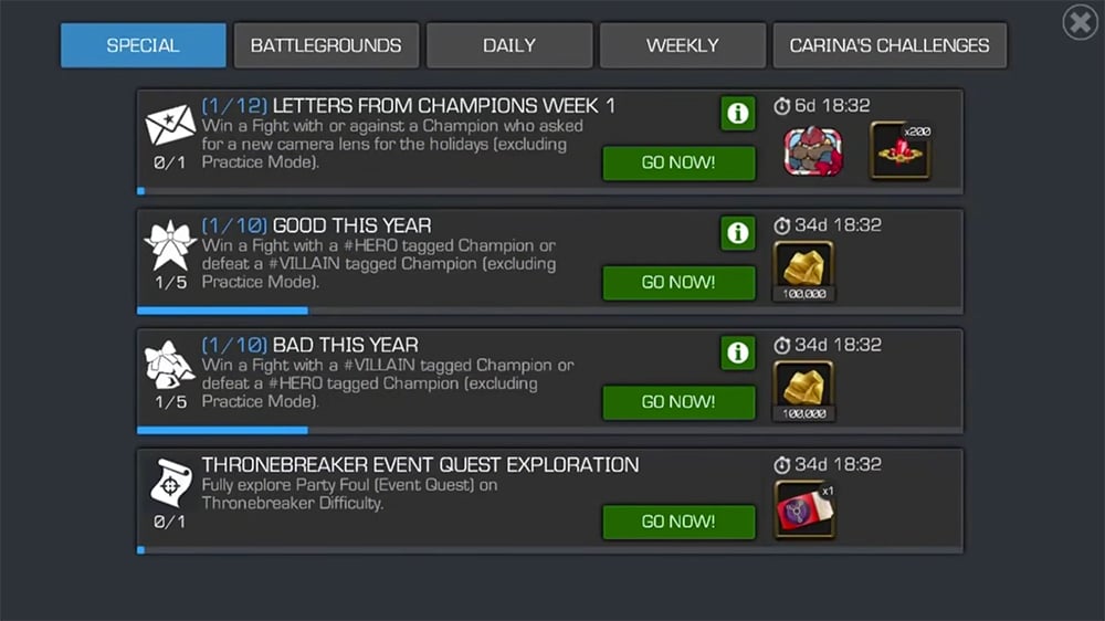 MCoC: Letters from Champions