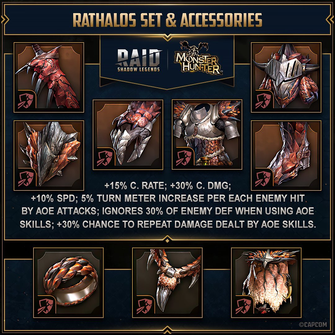 Raid Shadow Legends: Rathalos Set