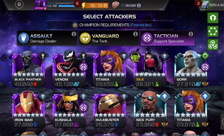 MCoC: Best Raid Champions
