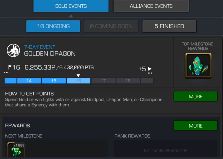 MCoC: Golden Dragon event